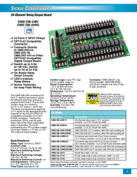 Thumbnail of document Data Sheet - OME-DB-24RD/24 24-Channel Relay Output Board - Panel Mount